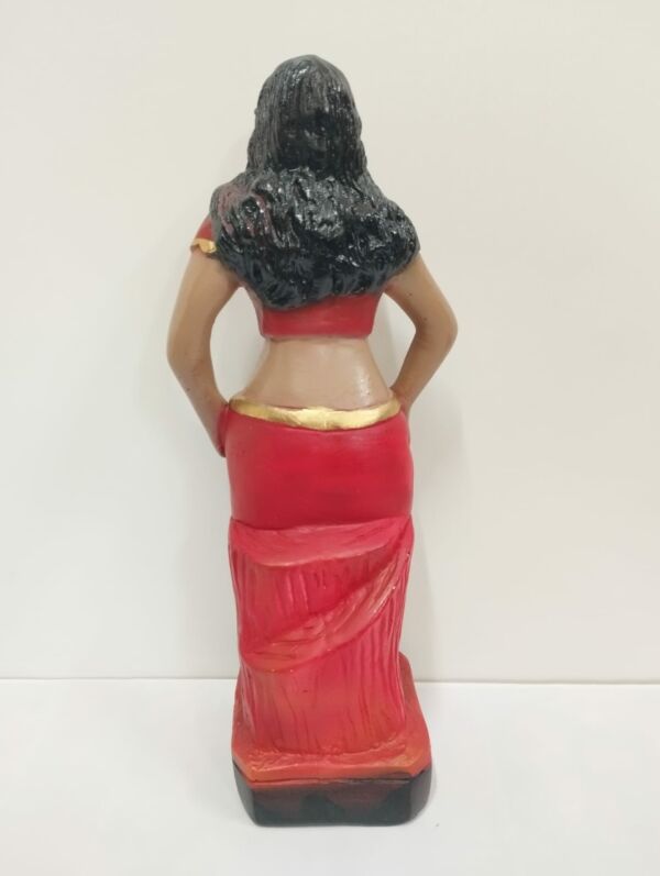 IMAGEM EM GESSO POMBO GIRA MARIA FARRAPO ROUPA VERMELHA 22CM - Image 3