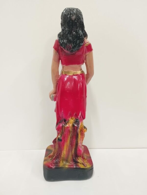 IMAGEM EM GESSO POMBO GIRA MARIA FARRAPO ROUPA VERMELHA 22 CM - PAULISTA - Image 3