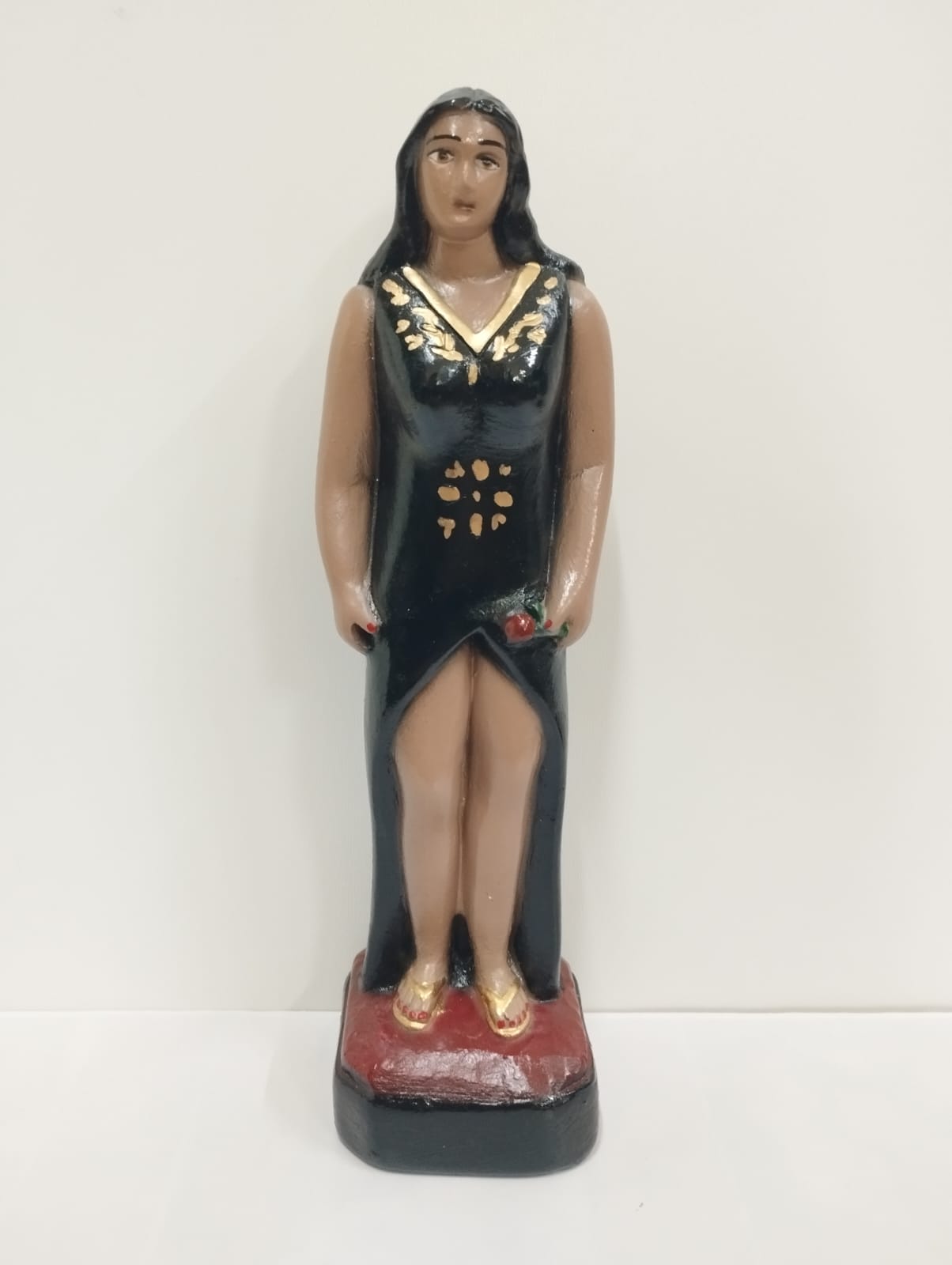 IMAGEM EM GESSO POMBO GIRA DAMA DA NOITE 23 CM