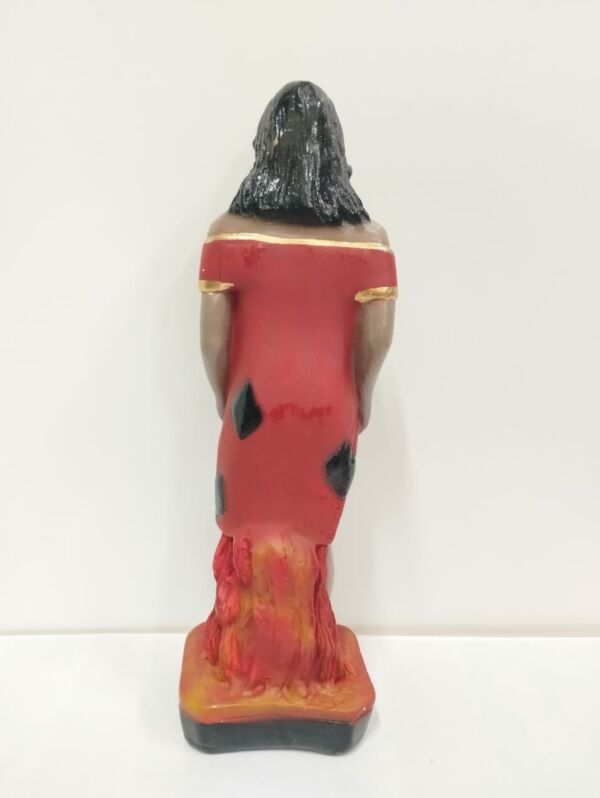 IMAGEM EM GESSO POMBO GIRA MARIA MULAMBO DA LIXEIRA ROUPA VERMELHA  22CM - Image 3