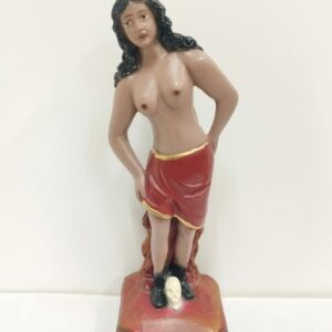 IMAGEM EM GESSO POMBO GIRA MARIA PADILHA DAS ALMAS 22 CM