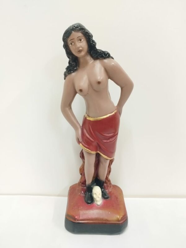 IMAGEM EM GESSO POMBO GIRA MARIA PADILHA DAS ALMAS 22 CM