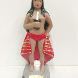 IMAGEM EM GESSO POMBO GIRA MARIA QUITÉRIA DA CALUNGA 21 CM - PAULISTA MODELO 001