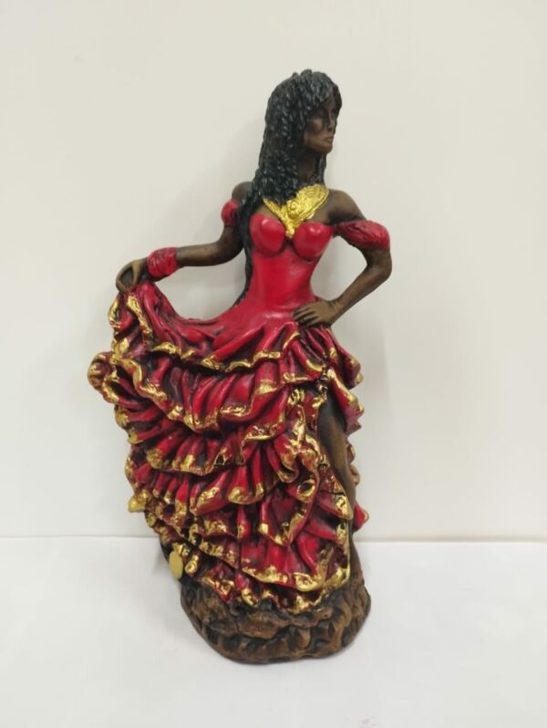 IMAGEM EM GESSO POMBO GIRA SETE SAIAS 25CM