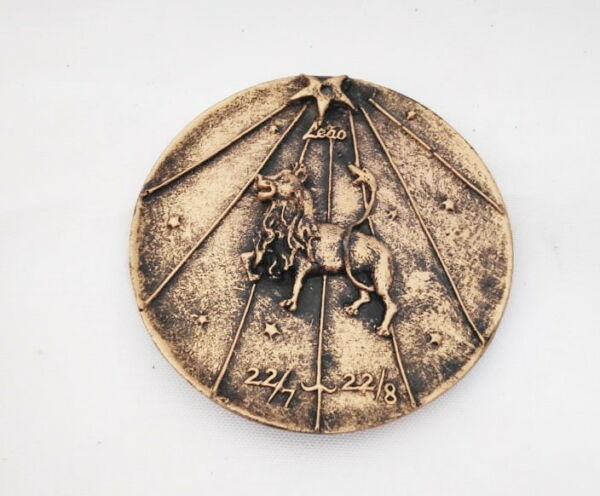 PORTA INCENSO EM RESINA SIGNO DE LEÃO 8CM - Image 2