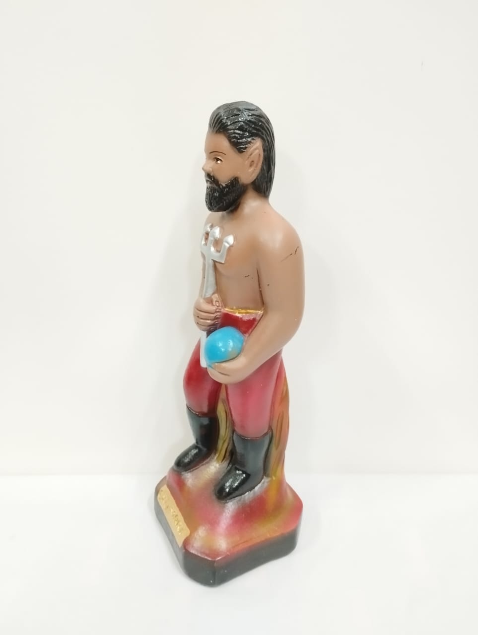 IMAGEM EM GESSO EXU MARÉ 22 CM - Imagem 2