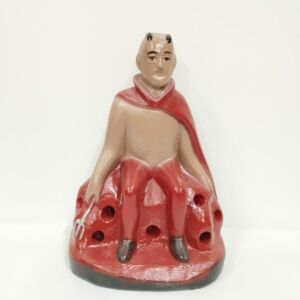 IMAGEM EM GESSO EXU SETE BURACOS 15CM