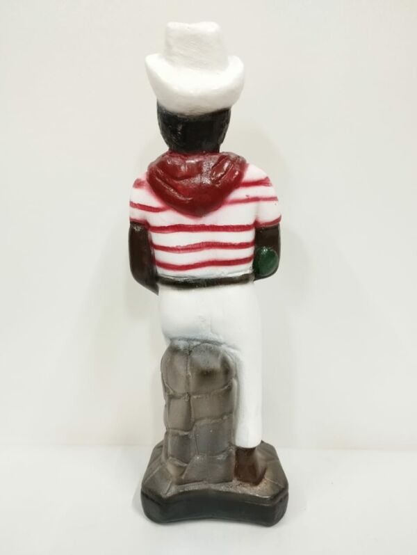 IMAGEM EM GESSO ZÉ PELINTRA BLUSA LISTRADA 21CM - Imagem 3