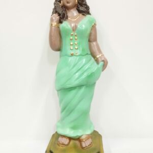 IMAGEM EM GESSO CIGANA ESMERALDA CABELOS CASTANHOS 22CM MODELO 001