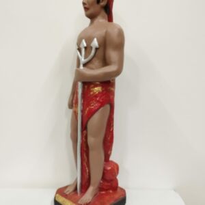 IMAGEM EM GESSO EXU TRANCA RUA 43 CM MODELO 001
