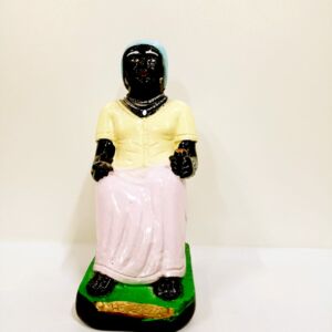 IMAGEM EM GESSO PRETA VELHA MÃE TEREZA 16CM - PAULISTA