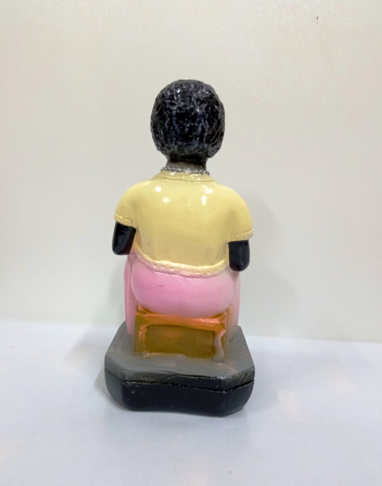 IMAGEM EM GESSO PRETA VELHA VÓ JOANA 17 CM - PAULISTA - Imagem 3