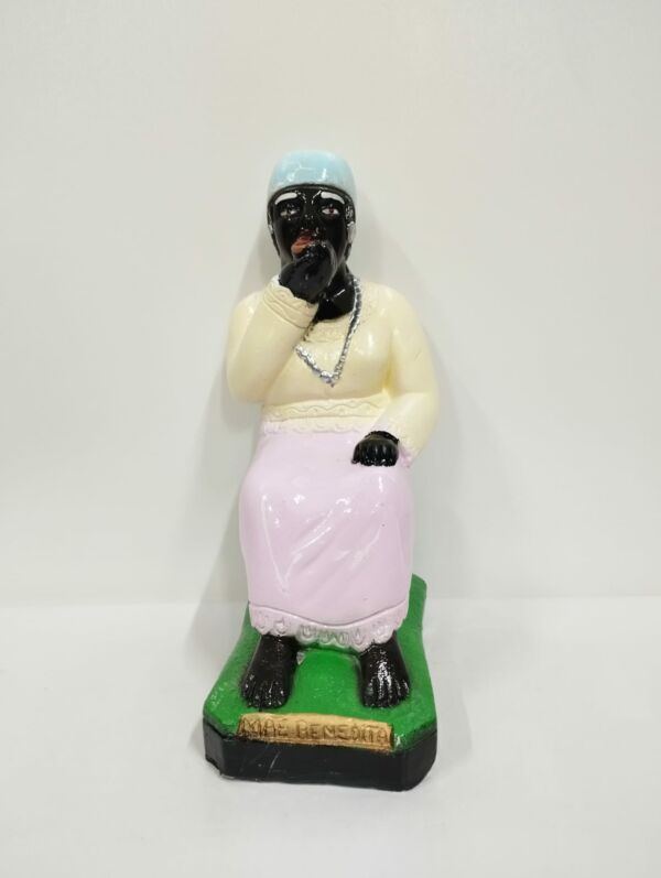 IMAGEM EM GESSO PRETA VELHA MÃE BENEDITA 19CM - PAULISTA