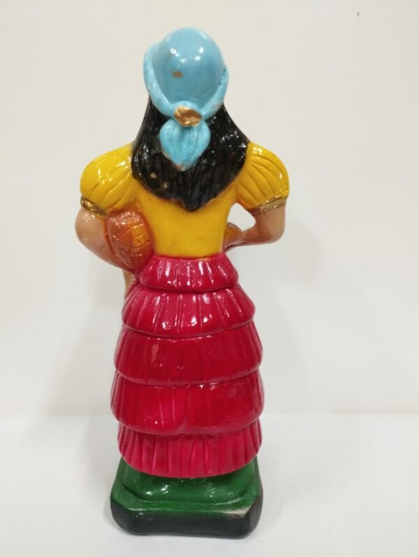 IMAGEM GESSO BAIANA MARIA QUITERIA 22CM - PAULISTA - Imagem 3