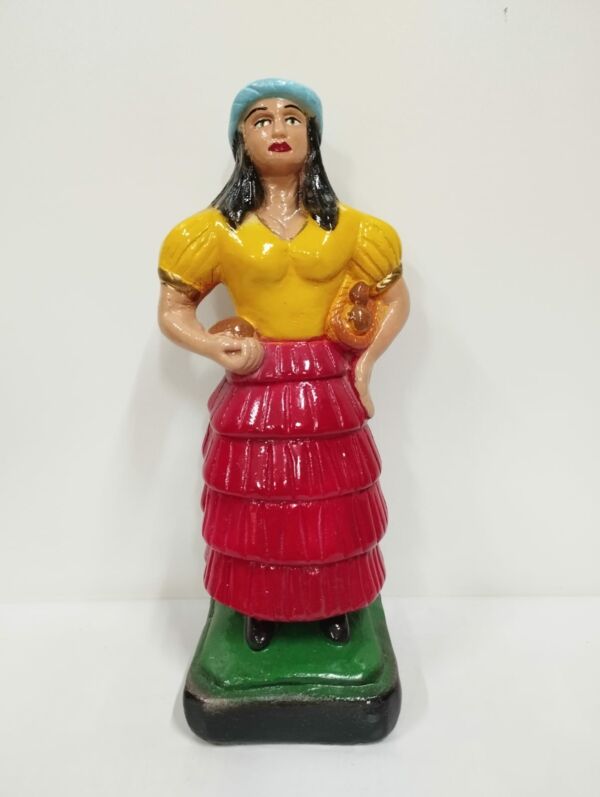 IMAGEM GESSO BAIANA MARIA QUITERIA 22CM - PAULISTA