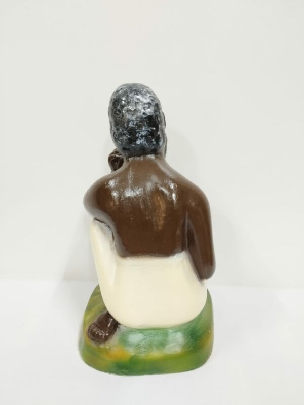 IMAGEM EM GESSO PRETO VELHO PAI JOÃO 16CM - Imagem 3