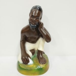 IMAGEM EM GESSO PRETO VELHO PAI JOÃO 16CM