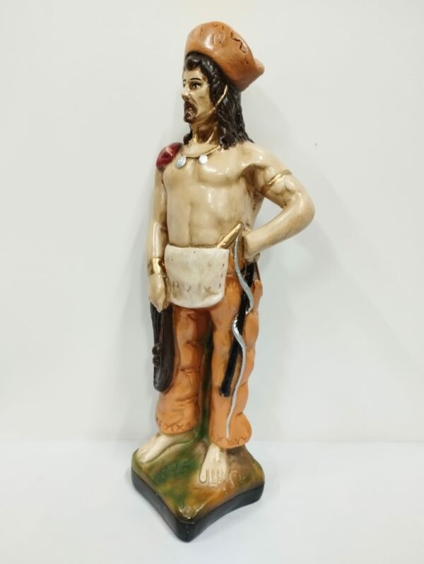 IMAGEM EM GESSO BOIADEIRO MODELO 001 30 CM - Imagem 2