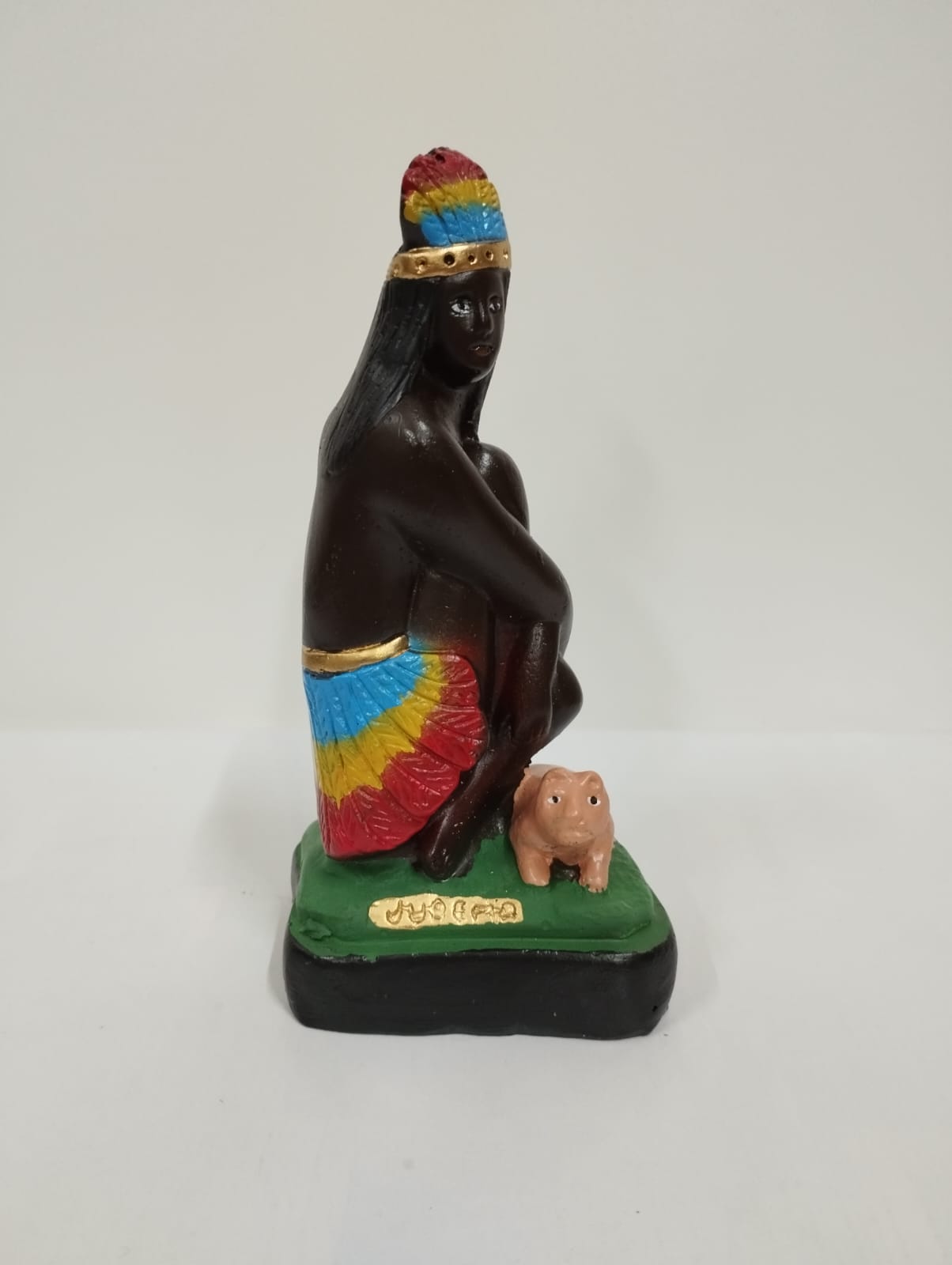 IMAGEM EM GESSO CABOCLA JUREMA 15CM - Imagem 2