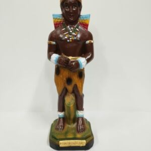 IMAGEM EM GESSO CABOCLO PANTERA NEGRA 22CM