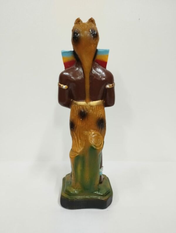 IMAGEM EM GESSO CABOCLO PANTERA NEGRA 22CM - Imagem 3