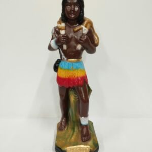 IMAGEM EM GESSO CABOCLO CAÇADOR 20 CM