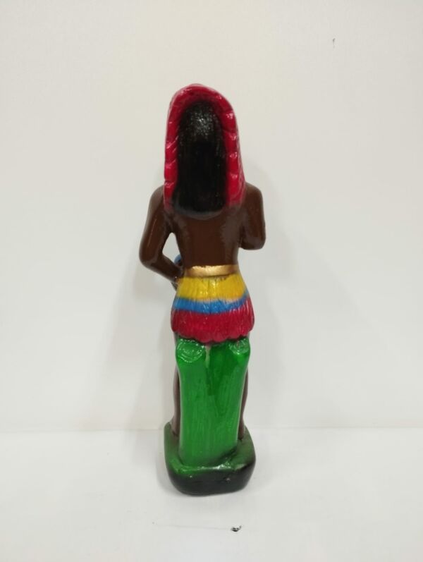 IMAGEM EM GESSO CABOCLO GIRA MUNDO 20 CM - PAULISTA - Imagem 3