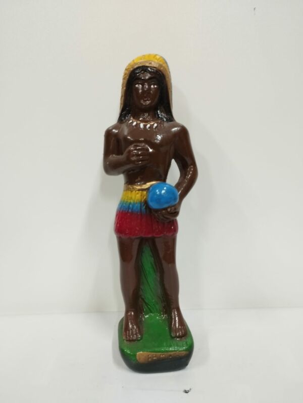IMAGEM EM GESSO CABOCLO GIRA MUNDO 20 CM - PAULISTA