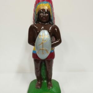 IMAGEM EM GESSO CABOCLO DO FOGO 22CM MODELO 002 - PAULISTA