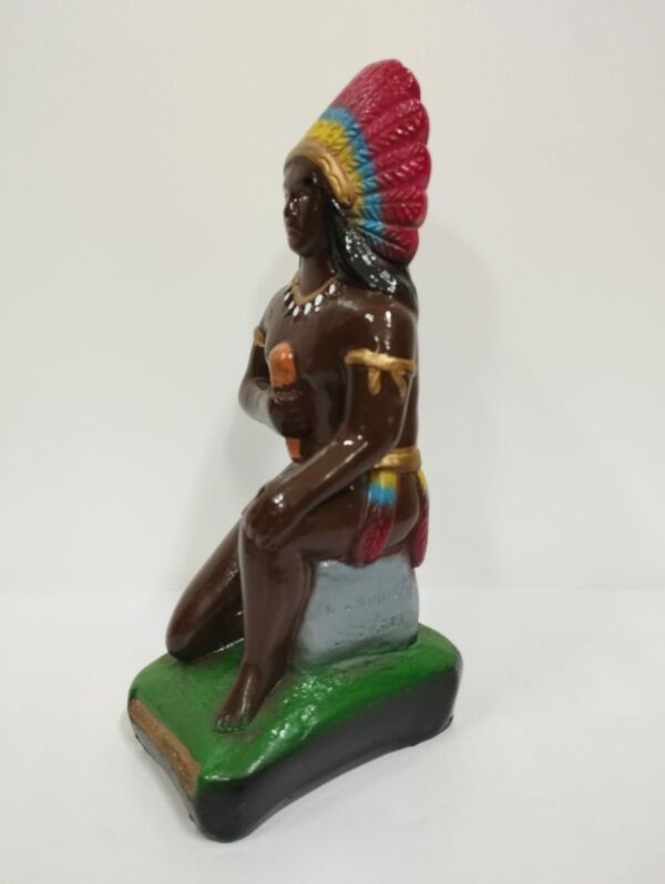 IMAGEM EM GESSO CABOCLO QUEBRA DEMANDA 19CM - PAULISTA - Imagem 2