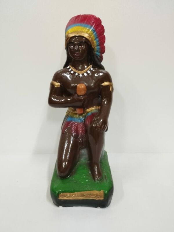 IMAGEM EM GESSO CABOCLO QUEBRA DEMANDA 19CM - PAULISTA