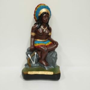 IMAGEM EM GESSO CABOCLA JANDIRA 20CM