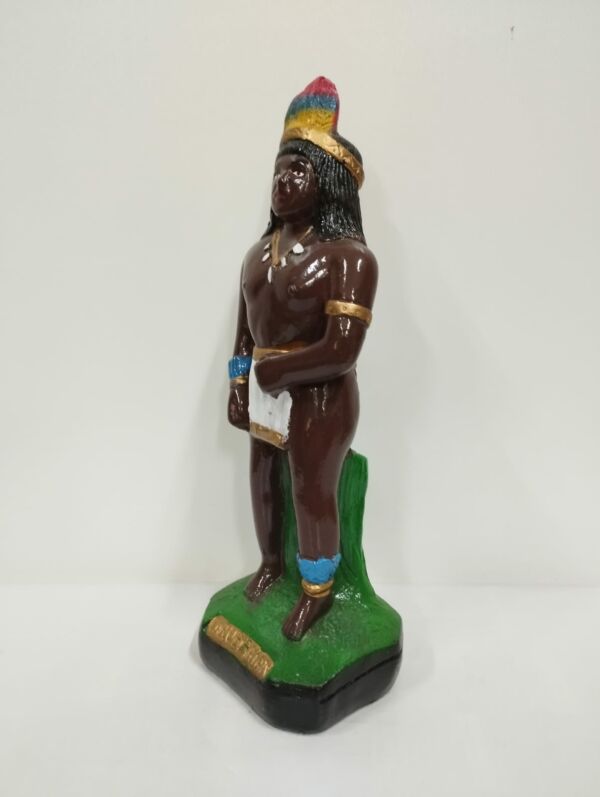 IMAGEM EM GESSO CABOCLO UBIRATAN 21 CM - PAULISTA - Imagem 2