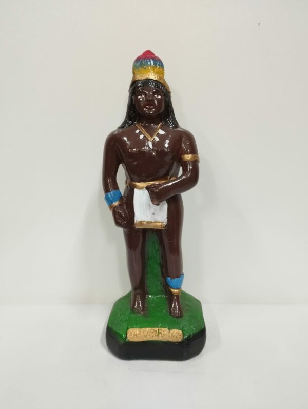 IMAGEM EM GESSO CABOCLO UBIRATAN 21 CM - PAULISTA