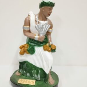 IMAGEM EM GESSO ORIXÁ OSSAIN 22CM