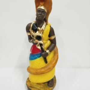 IMAGEM EM GESSO ORIXÁ OXUMARÊ 24 CM
