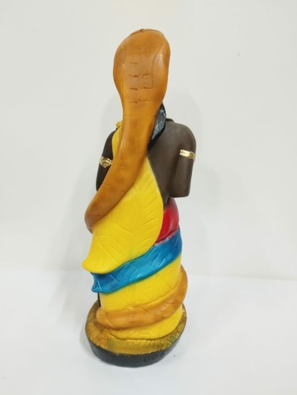 IMAGEM EM GESSO ORIXÁ OXUMARÊ 24 CM - Imagem 3