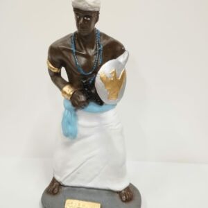 IMAGEM EM GESSO ORIXÁ OXAGUIÃ 22CM