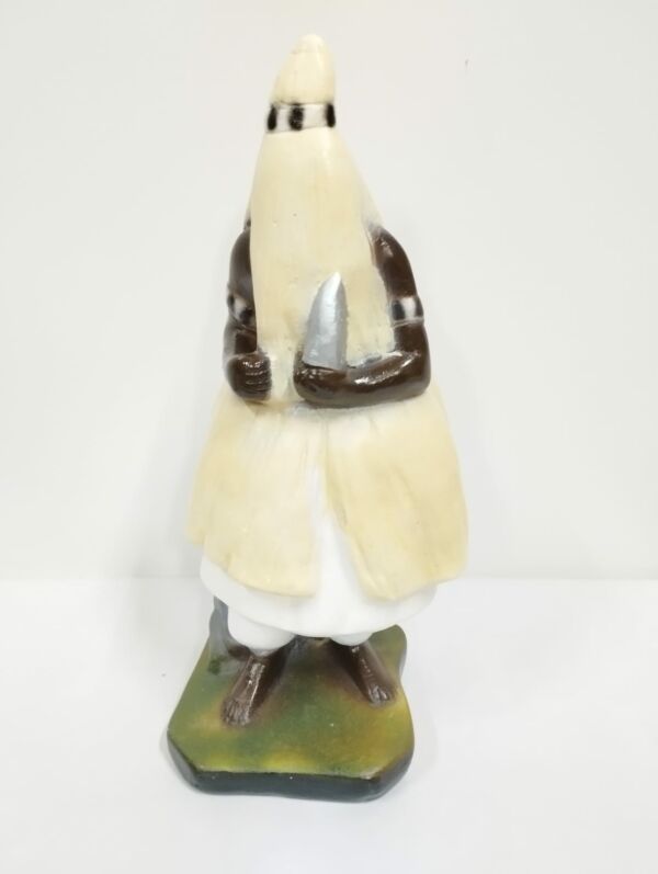 IMAGEM EM GESSO ORIXÁ OBALUAÊ MODELO 003 23 CM