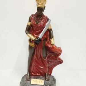 IMAGEM EM GESSO ORIXÁ IANSÃ 24 CM