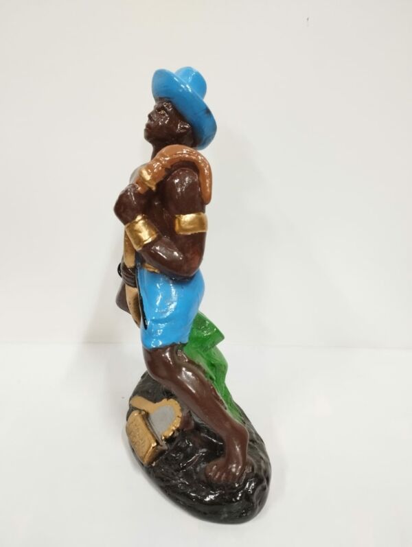 IMAGEM EM GESSO ORIXÁ LOGUM EDÉ 21CM - PAULISTA - Imagem 2