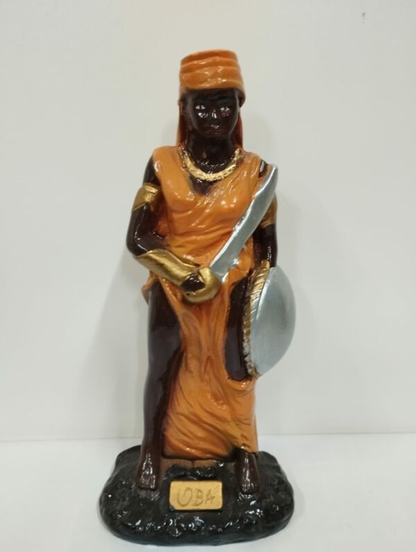 IMAGEM EM GESSO ORIXÁ OBÁ MODELO 002 22CM - PAULISTA