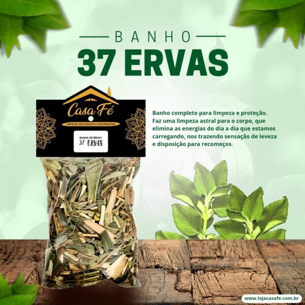 BANHO DE ERVAS 37 ERVAS 25G - CASA FÉ - Image 2