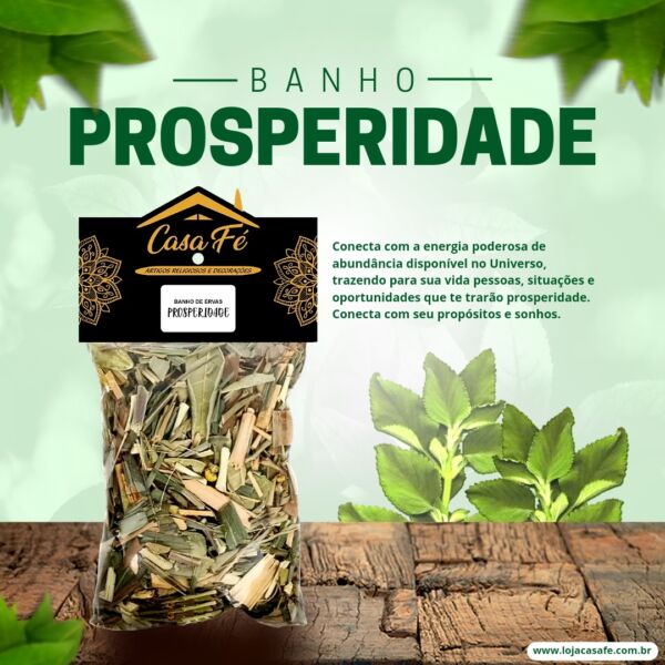 BANHO DE ERVAS PROSPERIDADE 25G - CASA FÉ - Image 2
