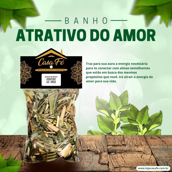 BANHO DE ERVAS ATRATIVO DO AMOR 25G - CASA FÉ - Image 2
