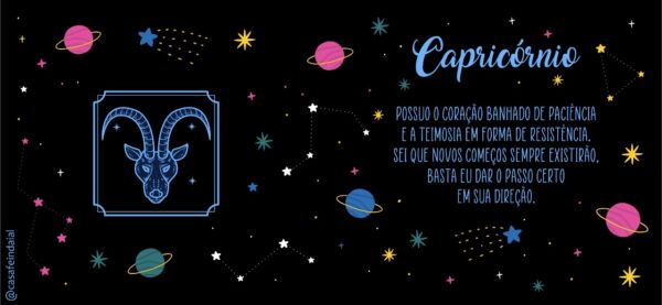 XICARA DE PORCELANA 325ML SIGNO CAPRICORNIO REF0004 - CASA FÉ - Imagem 2