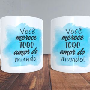 XICARA DE PORCELANA 325ML REF0036 - CASA FÉ