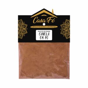 PACOTE DE ERVAS CANELA EM PÓ 15G - CASA FÉ