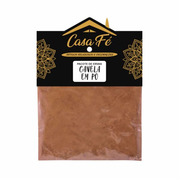 PACOTE DE ERVAS CANELA EM PÓ 15G - CASA FÉ
