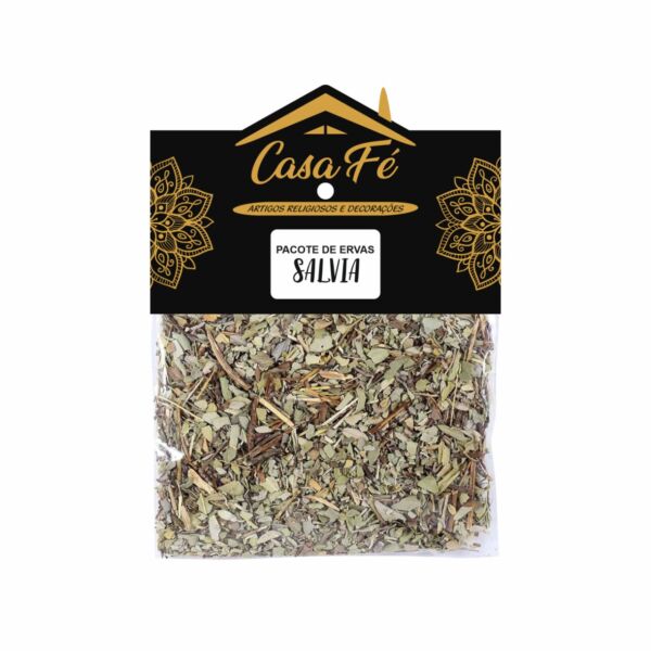 PACOTE DE ERVAS SÁLVIA 15G - CASA FÉ